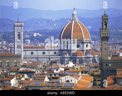 Skyline von Dom und Florenz Toskana Italien Stockfoto