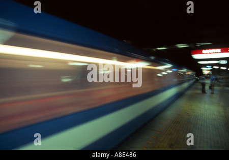Montreal Metro u-Bahn u-Kanada-Montreal-quebec Stockfoto