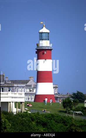 Plymouth Hacke, South Devon .de vor Smeatons Tower Leuchtturm Stockfoto