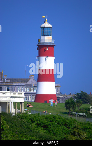 Plymouth Hacke, South Devon .de vor Smeatons Tower Leuchtturm Stockfoto