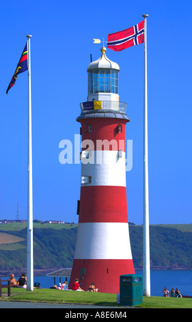 Plymouth Hacke, South Devon .de vor Smeatons Tower Leuchtturm Stockfoto