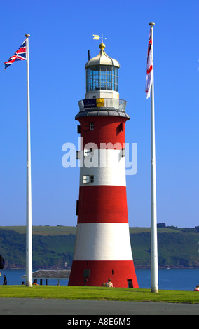 Plymouth Hacke, South Devon .de vor Smeatons Tower Leuchtturm Stockfoto