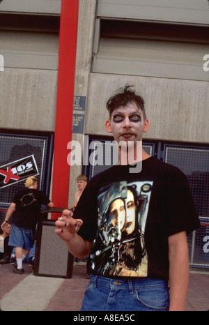 Marilyn Manson Rock Gruppe-Fan 23 im Metrodome vor Show. Minneapolis Minnesota USA Stockfoto