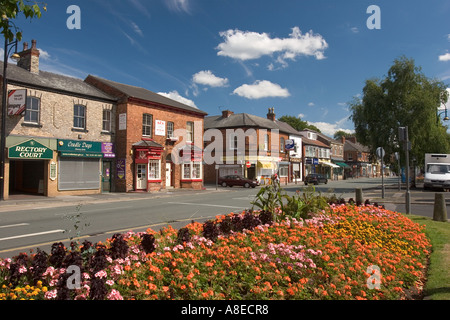 Cheshire Stockport Cheadle Dorfzentrum Wilmslow Straße Stockfoto