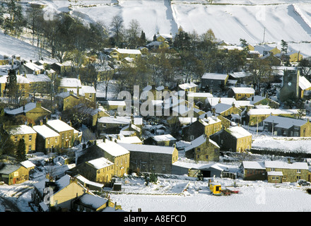 Kettlewell im Winter oberen Wharfedale Yorkshire Dales Stockfoto