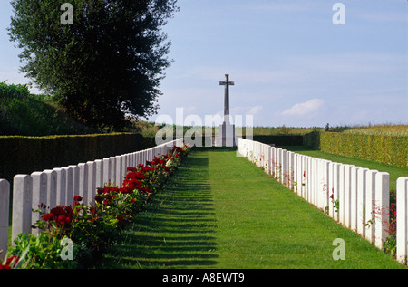 Beaumont Hamel British Cemetery, der Somme Picardie, Frankreich Stockfoto