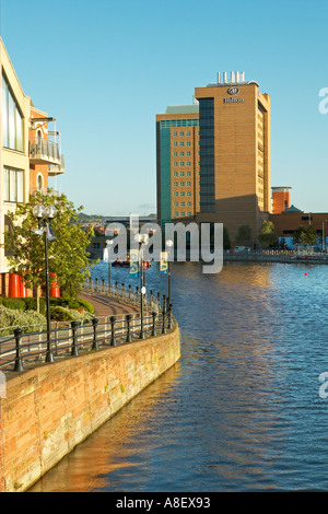 Das Hilton Hotel, Laganside, Belfast, Nordirland Stockfoto