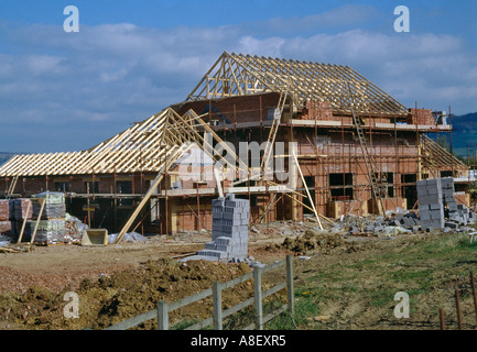 HÄUSER IM BAU UK Stockfoto