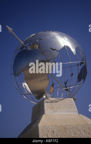 Denkmal für die Antipoden Les Borges Lehrschule Lleida Provinz Spanien Stockfoto