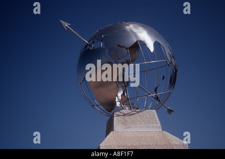 Denkmal für die Antipoden Les Borges Lehrschule Lleida Provinz Spanien Stockfoto