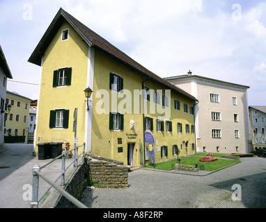 Geographie/Reisen, Österreich, Salzburg, Hallein, Museen, Stille Nacht Museum, Außenansicht, Wohnhaus von Franz Xaver Gruber, Additional-Rights - Clearance-Info - Not-Available Stockfoto