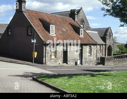 Dh Andrew Carnegie Dunfermline Fife House Museum, wo Andrew Carnegie Birthplace geboren wurde Stockfoto