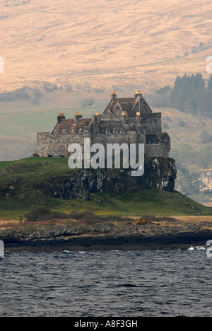 Duart Castle ist die älteste bewohnte Burg auf der Isle of Mull. Es ist die Heimat der 28. Chief des Clan Maclean. Stockfoto