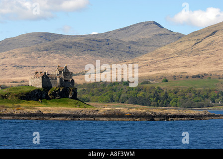 Duart Castle ist die älteste bewohnte Burg auf der Isle of Mull, Heimat von 28. Chief des Clan Maclean. Stockfoto