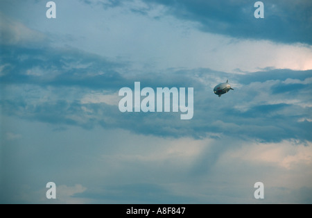 Zeppelin über dem Bodensee (Bodensee), Friedrichshafen-Baden-Württemberg-Deutschland Stockfoto