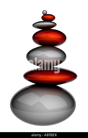 Zen Steinen Stockfoto