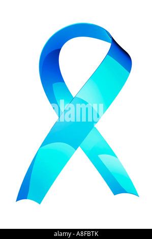 Leichte blaue Band Prostatakrebs Bewusstsein symbol Stockfoto