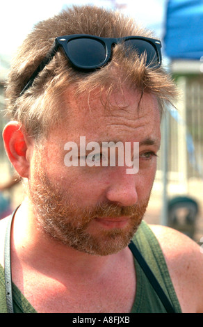 Alter von 27 Jahren am Cedarfest Summer Music Festival Fotograf. Minneapolis Minnesota USA Stockfoto