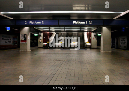 Kings Cross u-Bahnstation Sydney New South Wales Australien. Stockfoto