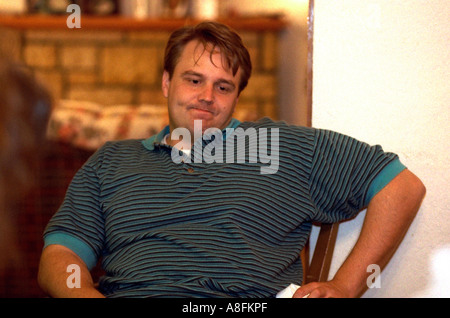 Besorgt neue Hauptinhaber tief im Alter von 30 Jahren gedacht. St Paul Minnesota USA Stockfoto