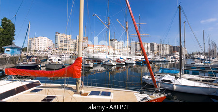 Belgien-Oostende-Oostende Ostende Yacht Hafen Boot Stockfoto