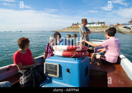 Auf der Überfahrt nach Piel Island, in der Nähe von Barrow in Furness, Cumbria, England, UK Stockfoto