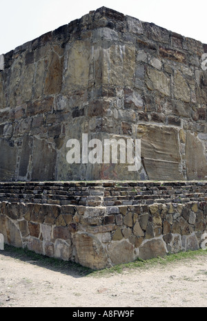 Detail des Observatoriums am Monte Alban archäologische Fundstätte bei Oaxaca Mexico Stockfoto