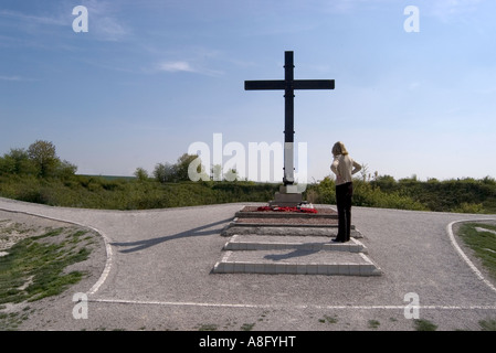 Die Somme zu überqueren, am Lochnagar Krater Stockfoto