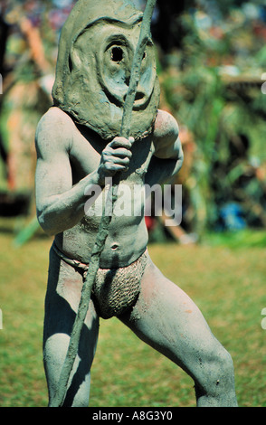 Mudman/Aborigines, Mt. Hagen, Papua-Neuguinea Stockfoto