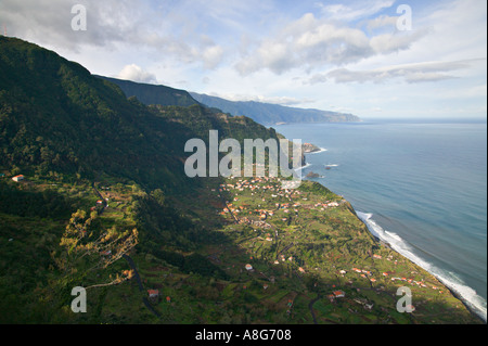 Blick auf Arco de Sao Jorge von Ponta Delgada, Madeira, Europa Stockfoto