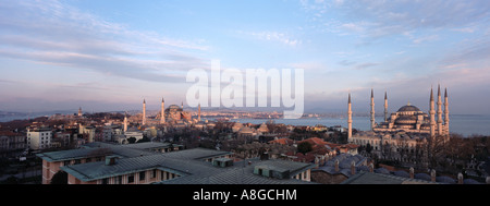 Sofia ein d blaue Moschee. Istanbul-Türkei Stockfoto