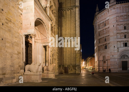 Piazza Duomo, Parma, Emilia Romagna, Italien Stockfoto