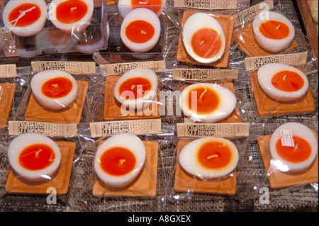 Wachskerzen Ei auf Verkauf in Chatuchak Market, Bangkok, Thailand Stockfoto