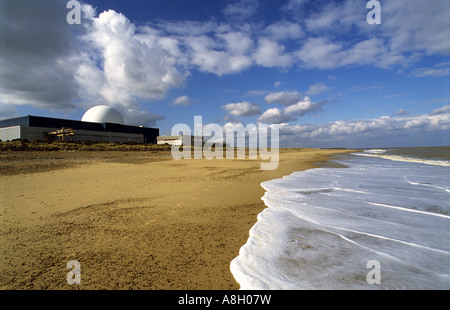 Kernkraftwerk Sizewell B, der letzte Reaktor werden in Großbritannien gebaut und kam 1995 online. Stockfoto