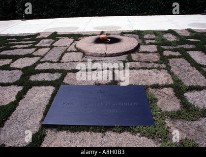 15202 Präsident John f. Kennedy s Grabstätte Nationalfriedhof Arlington Virginia USA Stockfoto