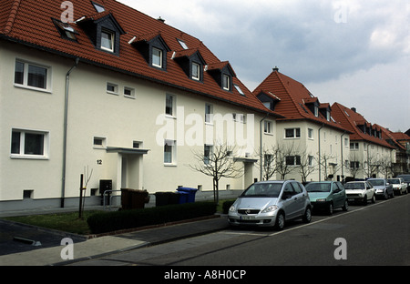 Wohnstraße, Leichlingen, North Rhine-Westphalia, Germany. Stockfoto