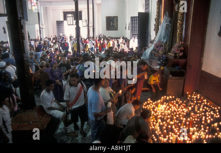 Schwarzen Christus Festival Portobelo Panama Stockfoto