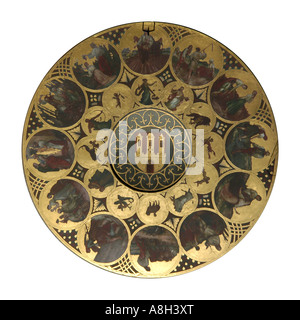 Berühmte astronomische Uhr von Josef Manes in Prag, Tschechische Republik Stockfoto