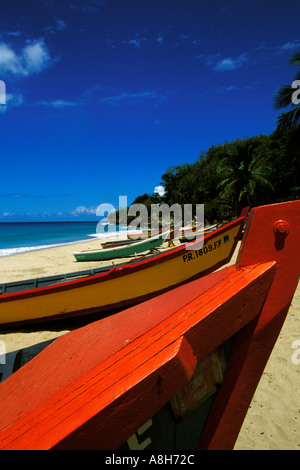 Aguadilla, Puerto Rico Angelboote/Fischerboote, Crashboat Strand Stockfoto