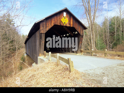 Martins Mühle oder Martinsville Covered Bridge befindet sich in Hartland Vermont USA Nordamerika uns Nordost VT Neuengland vt Stockfoto