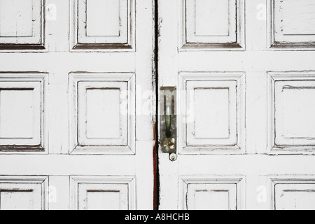 Detail der Holztür Stockfoto