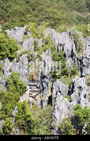 Hängende Särge, Sagada, Nord-Luzon, Philippinen Stockfoto