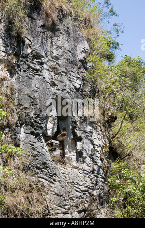 Hängende Särge, Sagada, Nord-Luzon, Philippinen Stockfoto