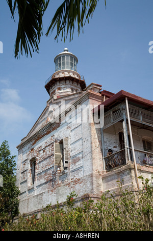 Cape Bojeador Leuchtturm, Burgos, Ilocos Norte, Philippinen Stockfoto