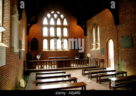 Historische Jamestowne Jamestown alten Kirchenraum Stockfoto