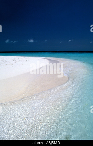 Tropical Islands weißen Sandstrand Stockfoto