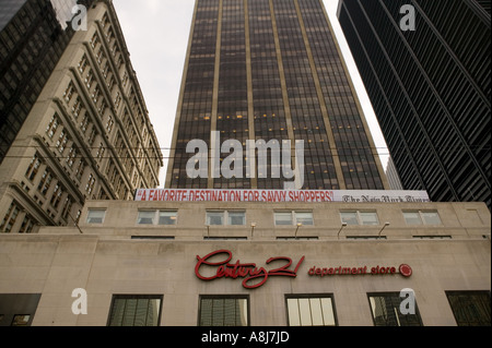 Blick auf das Century21 Kaufhaus Gebäude in New York City USA Feb 2006 Stockfoto