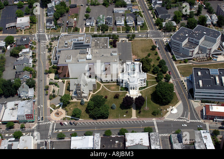 Luftbild des historischen Somerset County Courthouse befindet sich in Somerville, New Jersey, Vereinigte Staaten von Amerika Stockfoto