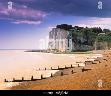 GB KENT ST. MARGARETS BAY WHITE CLIFFS MEER STRAND Stockfoto