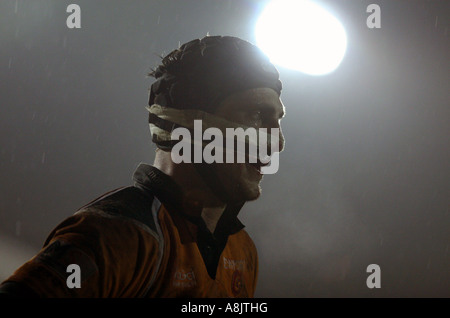 Luke Charteris Newport Gwent Drachen und Cardiff Blues Rodney Parade Newport Stockfoto